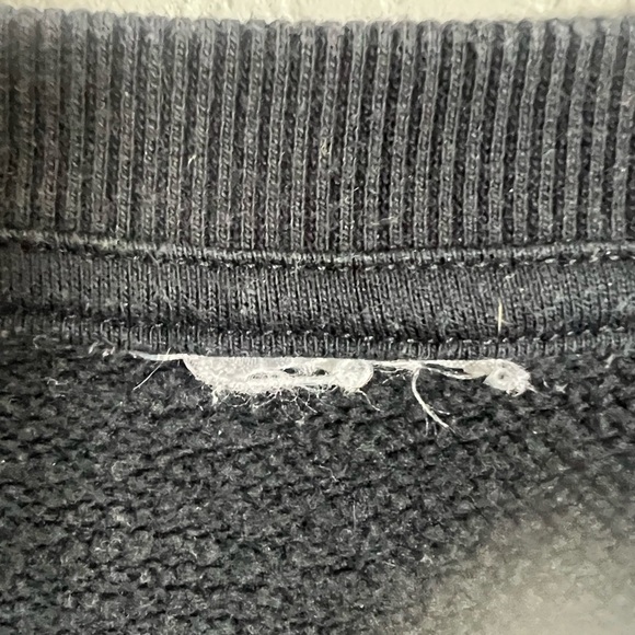 Adidas Black Cropped Sweatshirt with Pink Logo and Colorful Sleeves - Picture 3 of 5